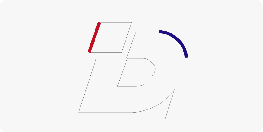 Curves and straight lines of the DPL symbol