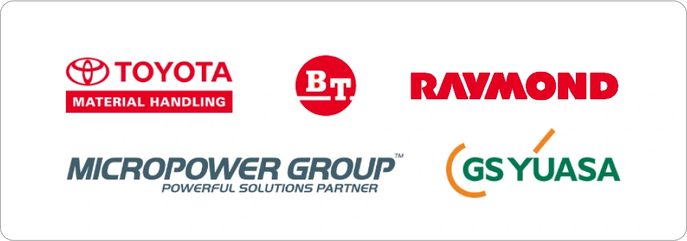 TOYOTA MATERIAL HANDLING, BT, RAYMOND, MICROPOWER GROUP, GS YUASA