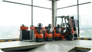 Forklift showroom